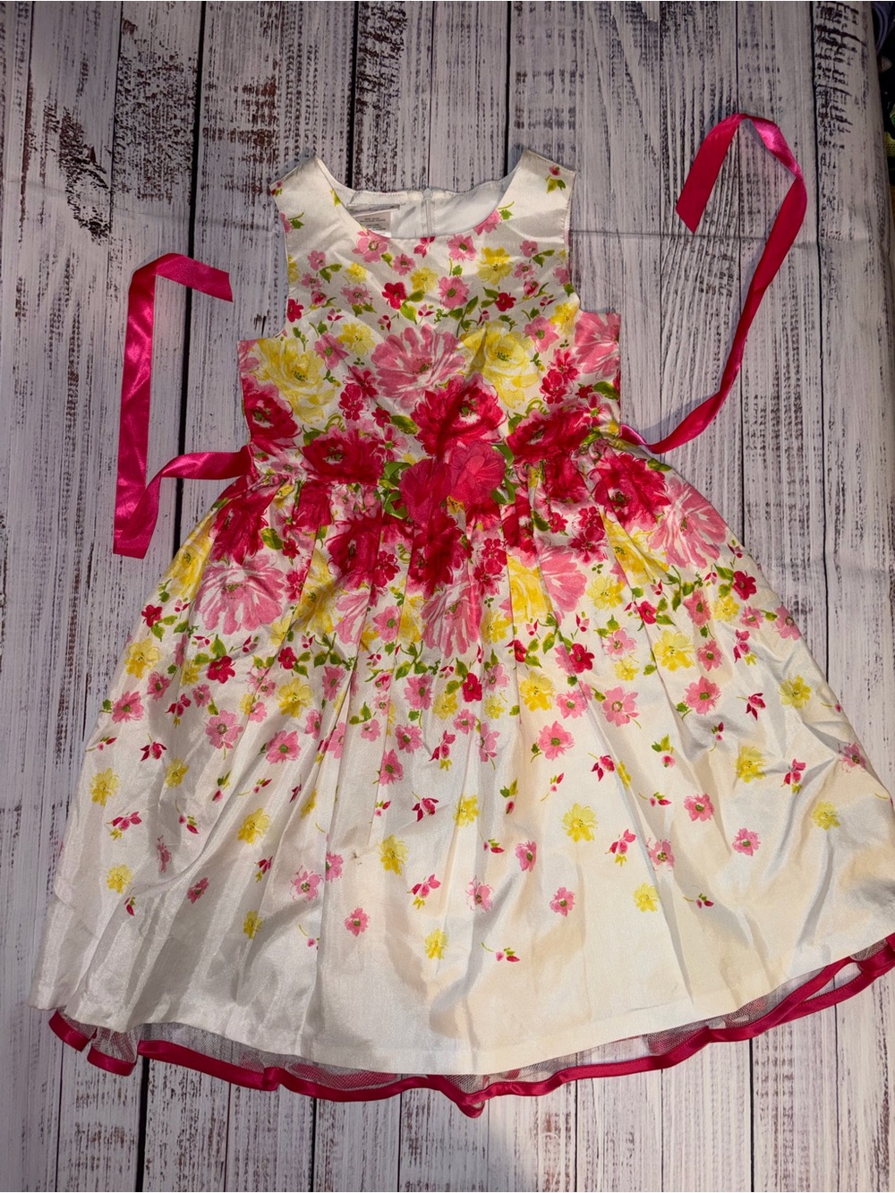 Girls’ Ashley Ann Floral Party Dress Size 12